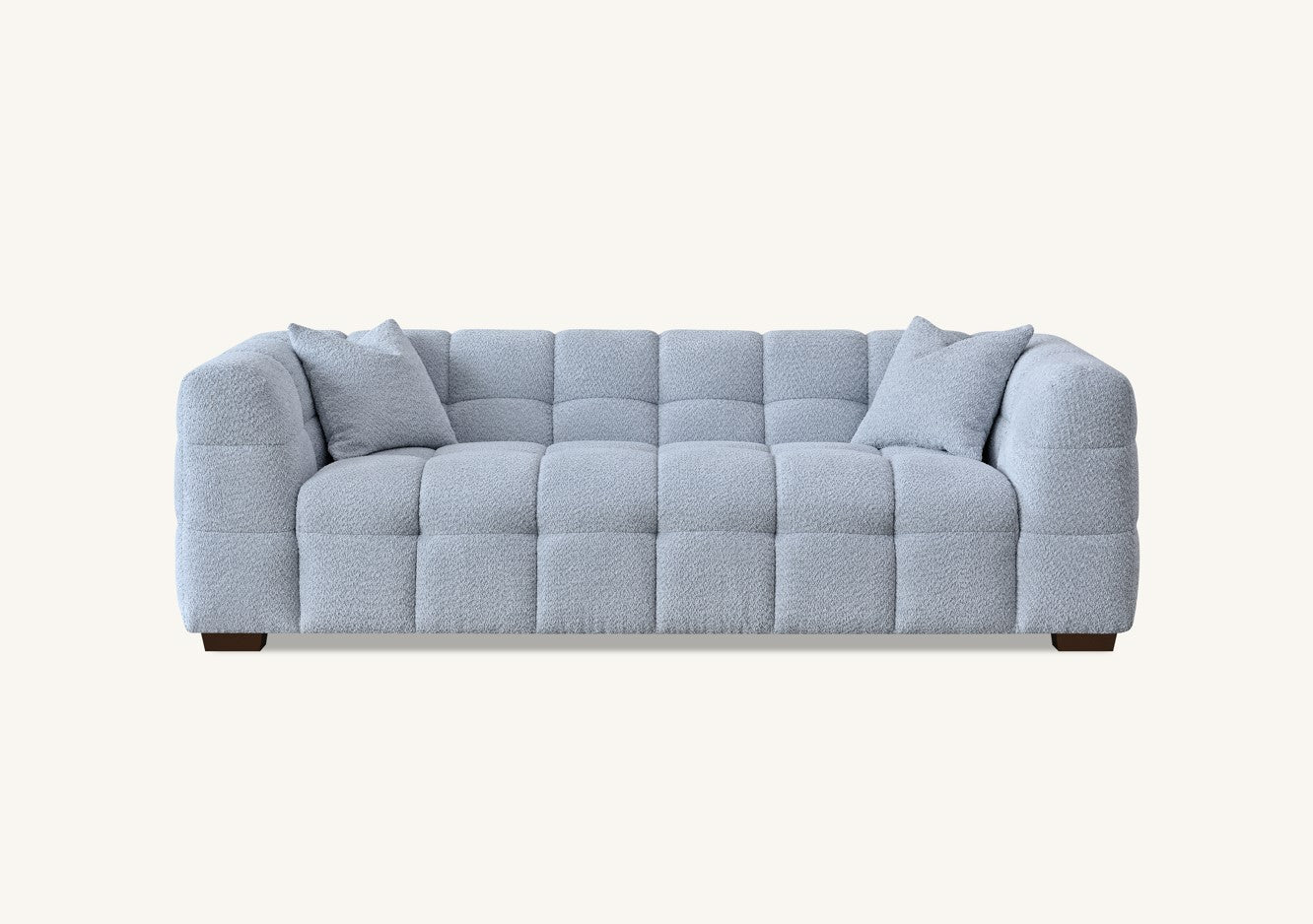 Aluxo Tribeca Sofa Range in Pearl Boucle Fabric