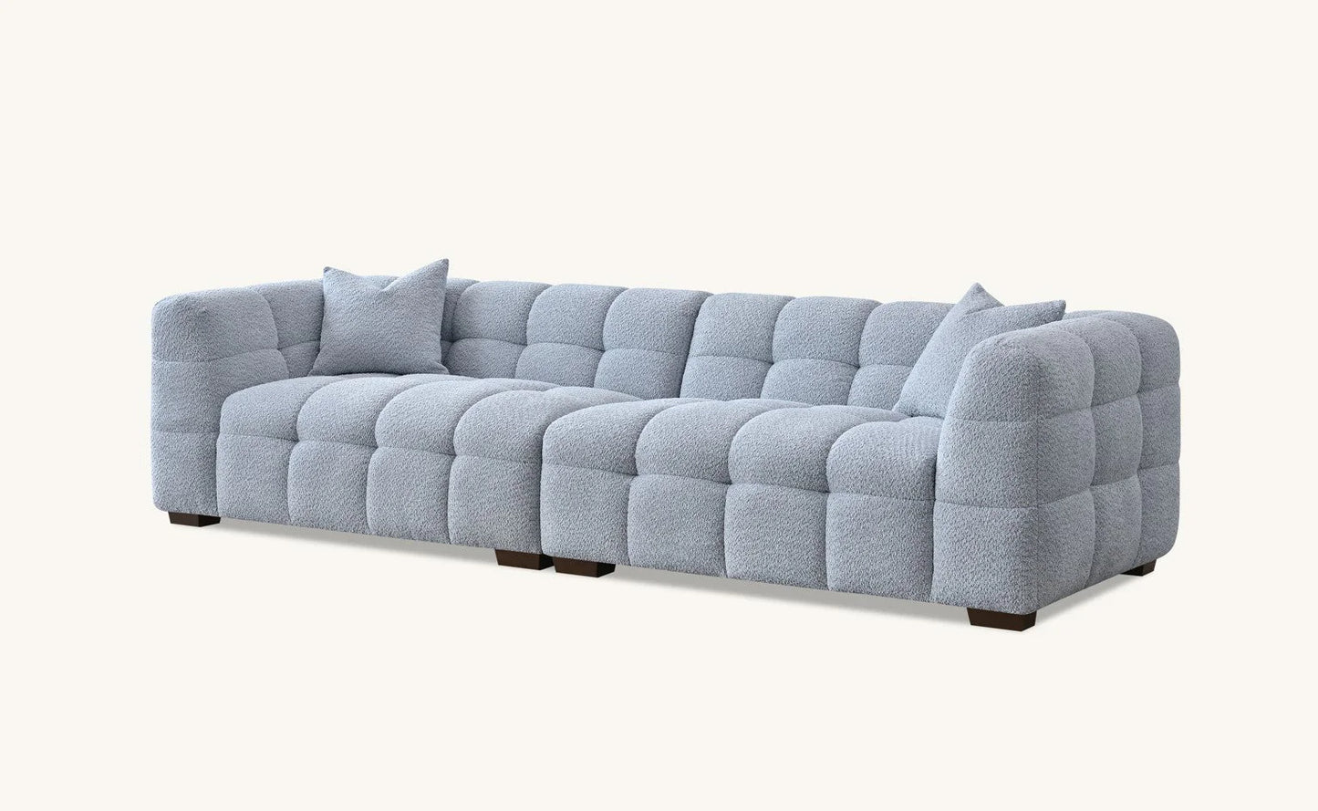 Aluxo Tribeca Sofa Range in Pearl Boucle Fabric