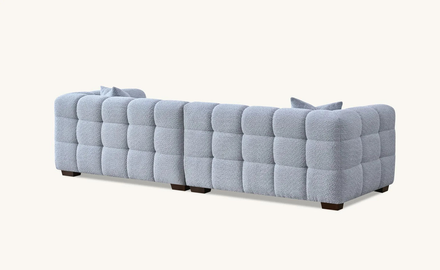 Aluxo Tribeca Sofa Range in Pearl Boucle Fabric