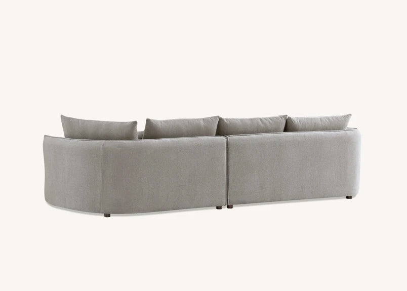 Rubin Corner Chaise in Pebble Boucle