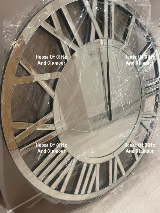 Extra Large Mirror Wall Clock