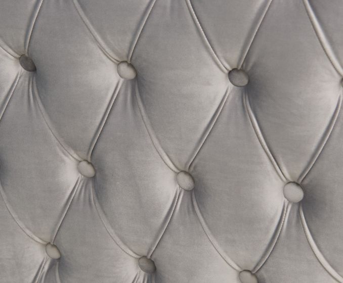 Mayfair Velvet Tufted Snuggle Chair Silver