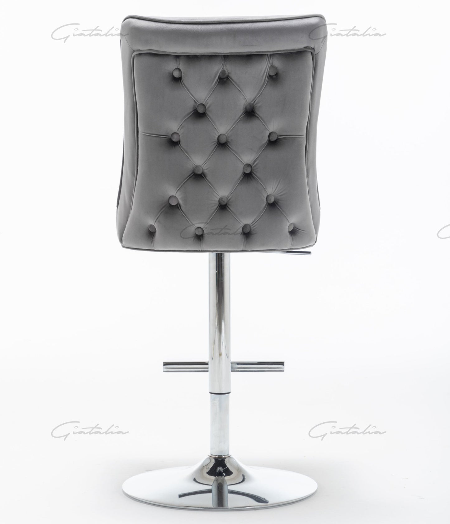 Coco Dark Grey Tufted Bar Stools