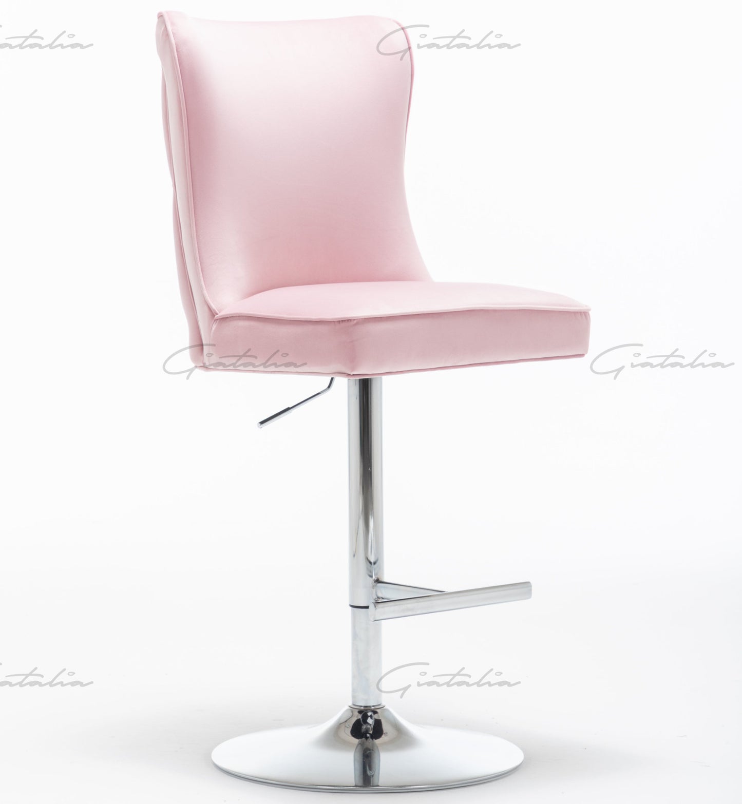 Coco Pink Tufted Bar Stools