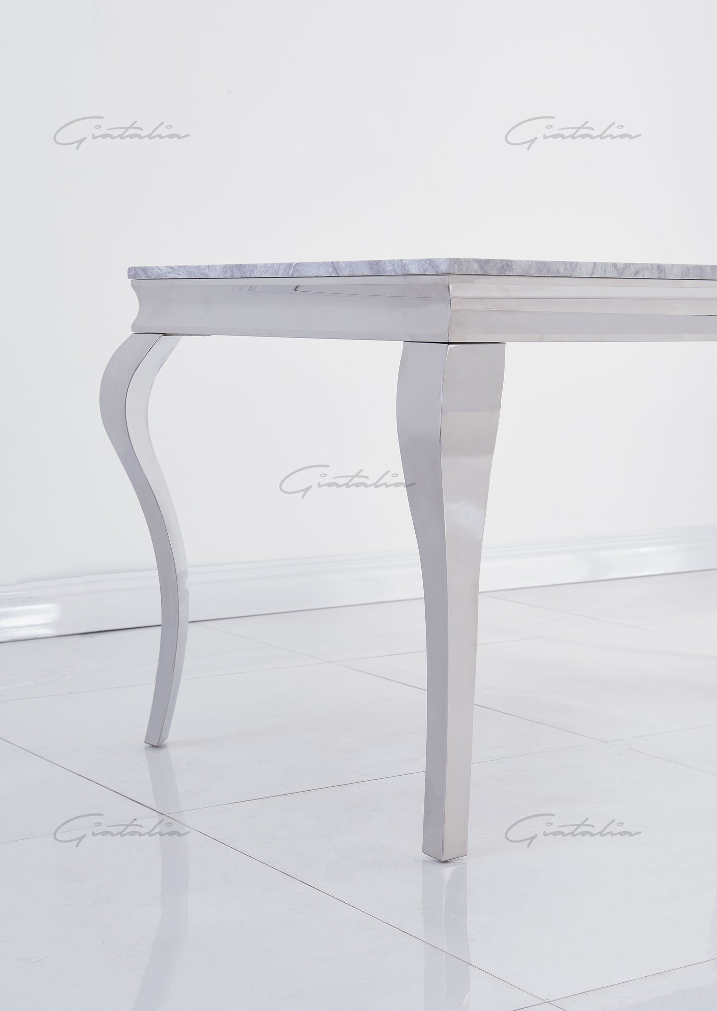 Louis GREY Marble Dining Table 140cm x 80cm