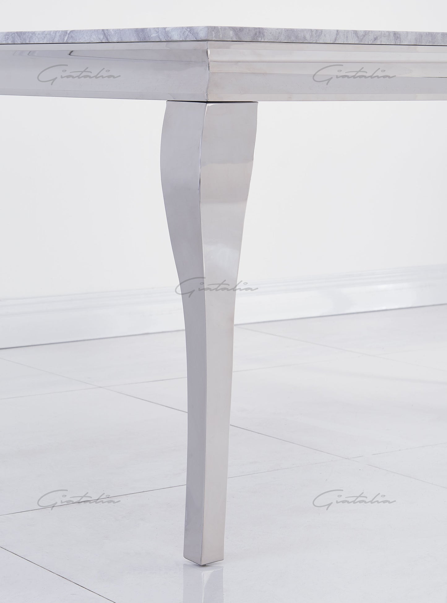 Louis GREY Marble Dining Table 140cm x 80cm