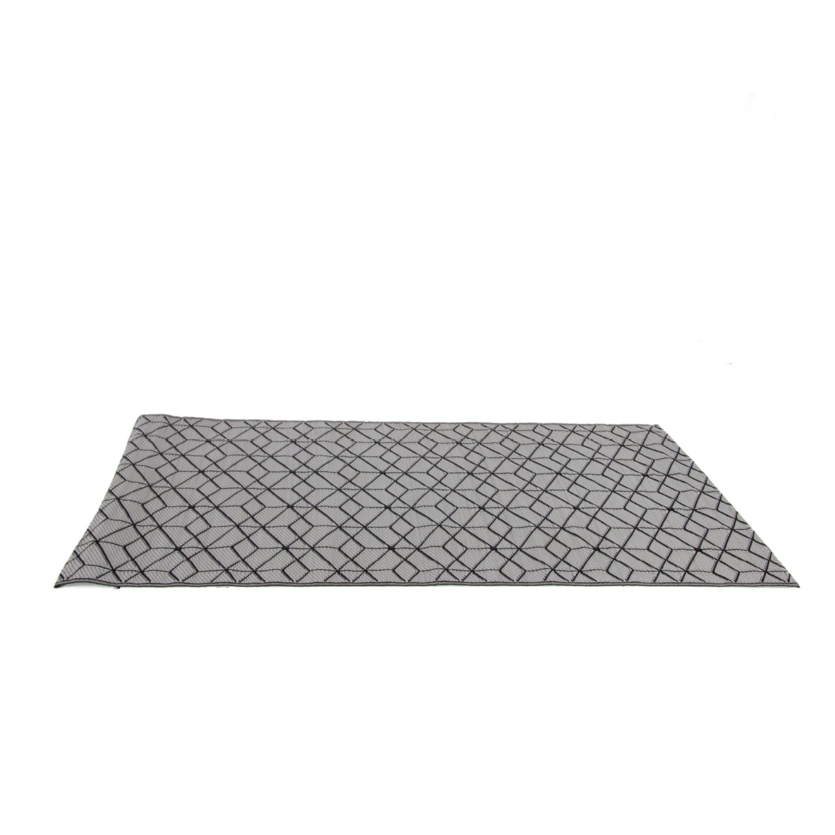 Geometric Indoor & Outdoor Rug in Grey