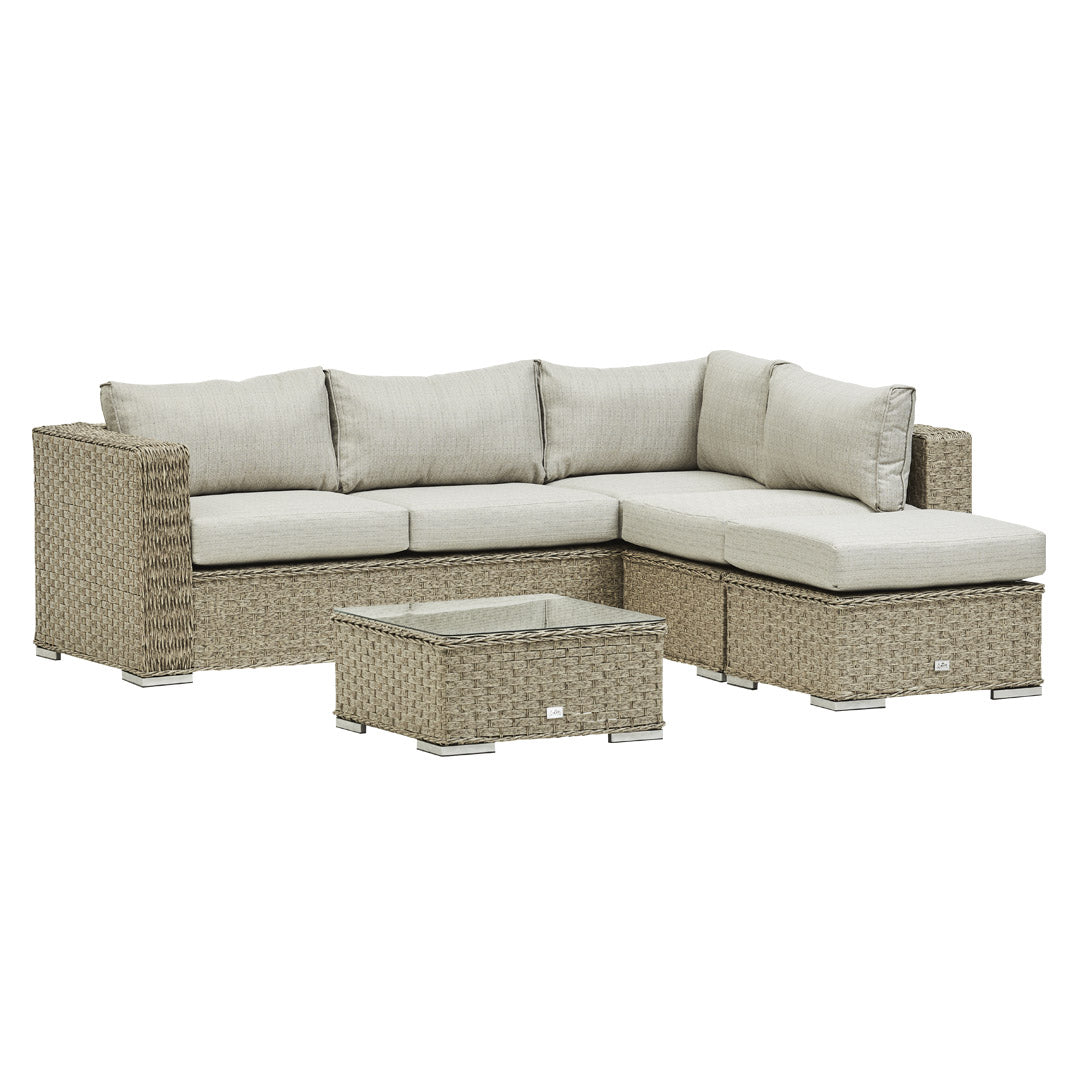 SAINT LUCIA CORNER SOFA SET (NATURAL)