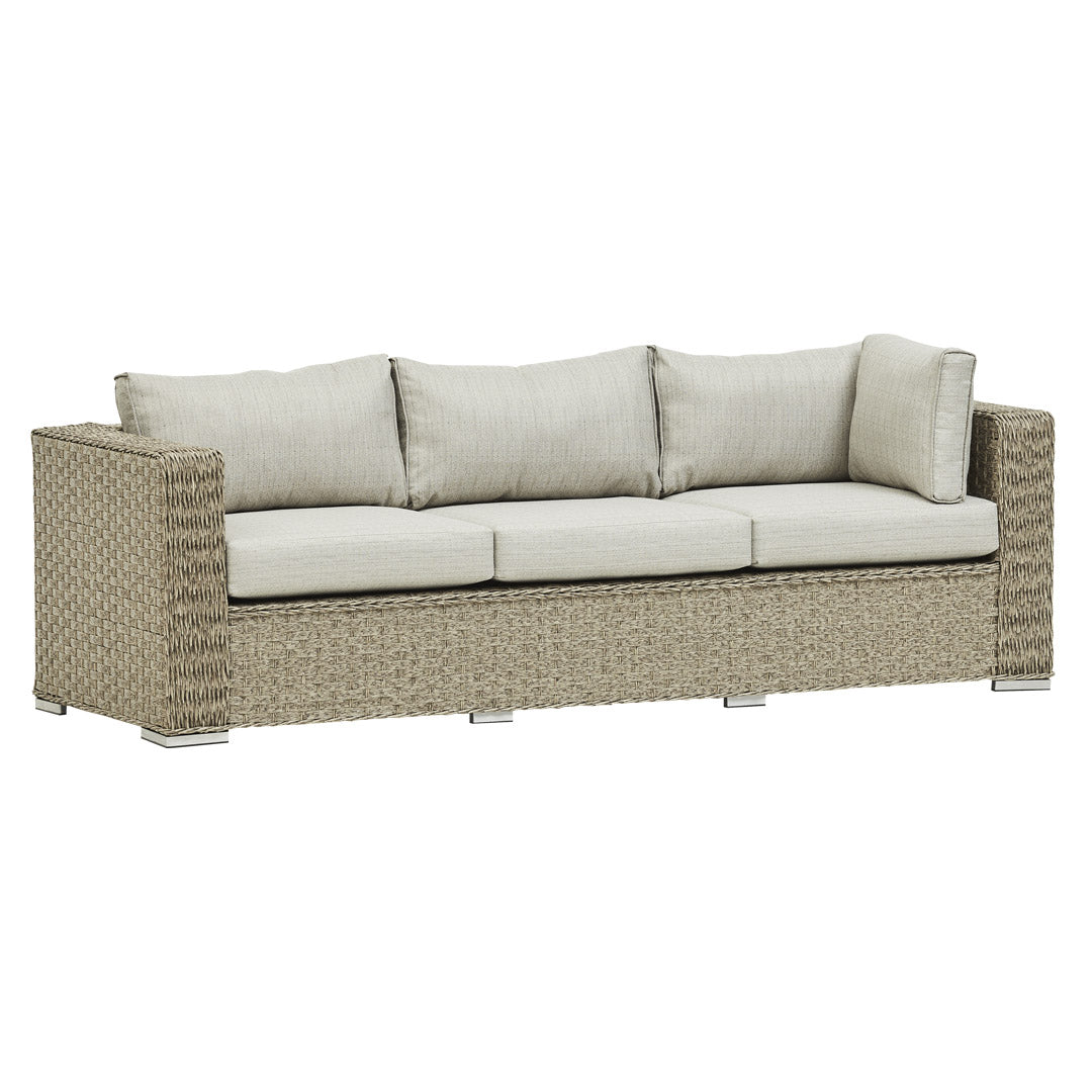 SAINT LUCIA CORNER SOFA SET (NATURAL)