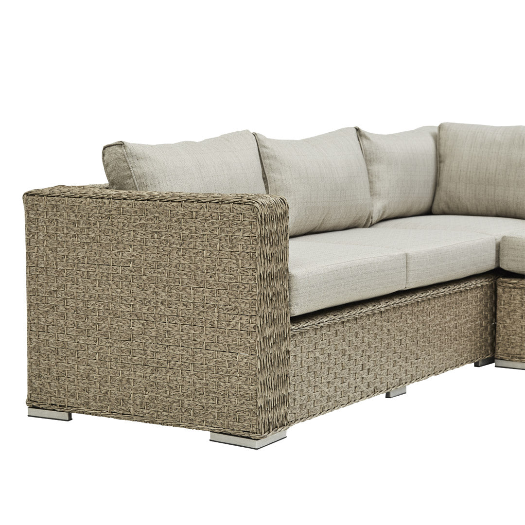 SAINT LUCIA CORNER SOFA SET (NATURAL)