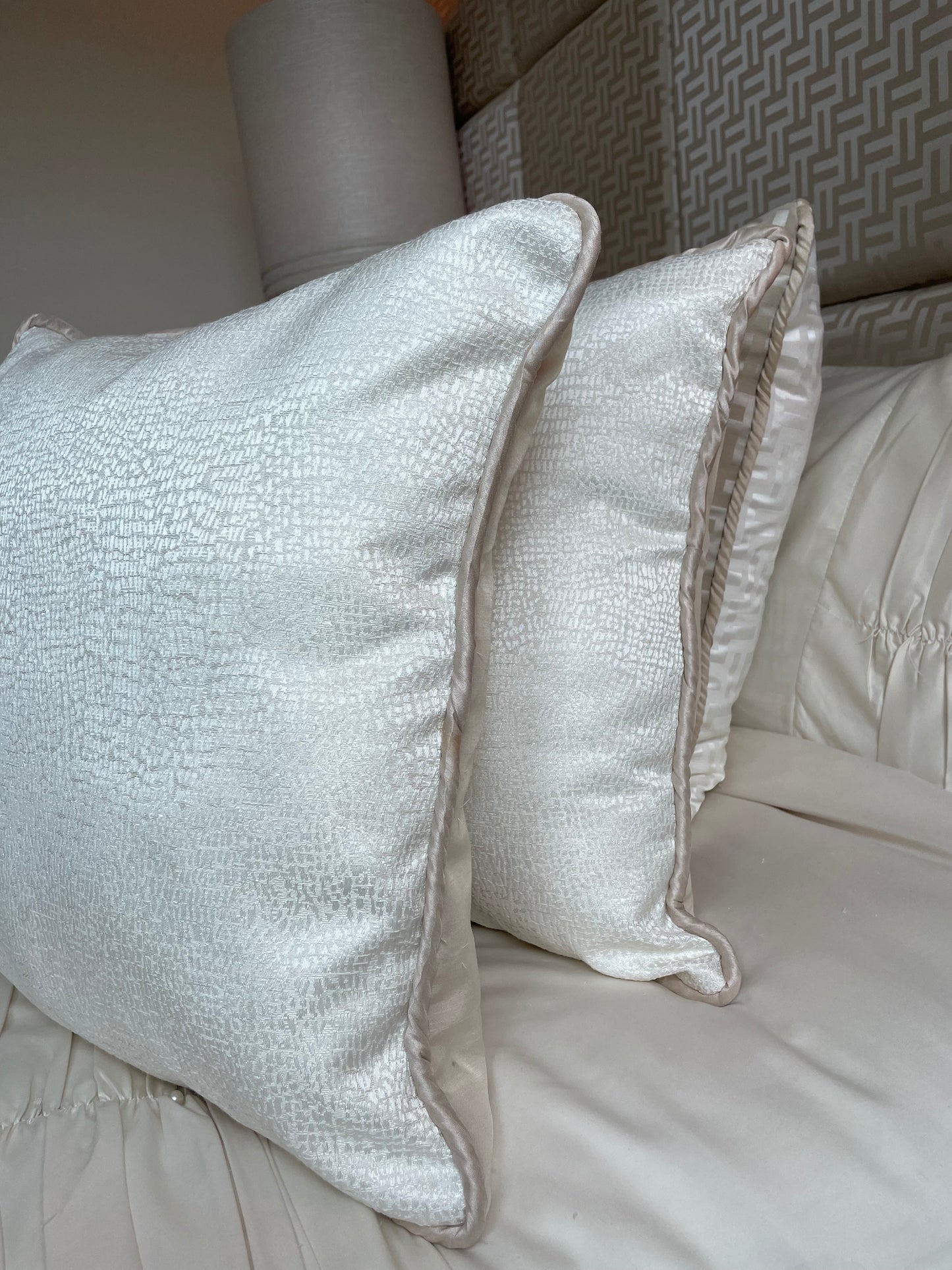 Rome Cushion in Ivory