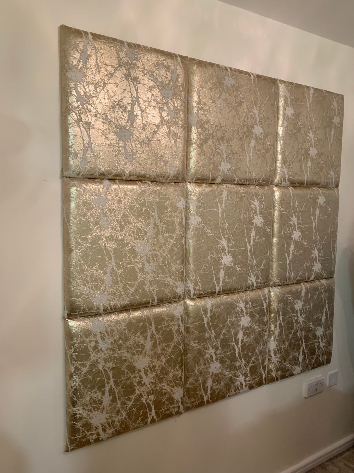 Paris Gold 50cm x 50cm Wall Panels