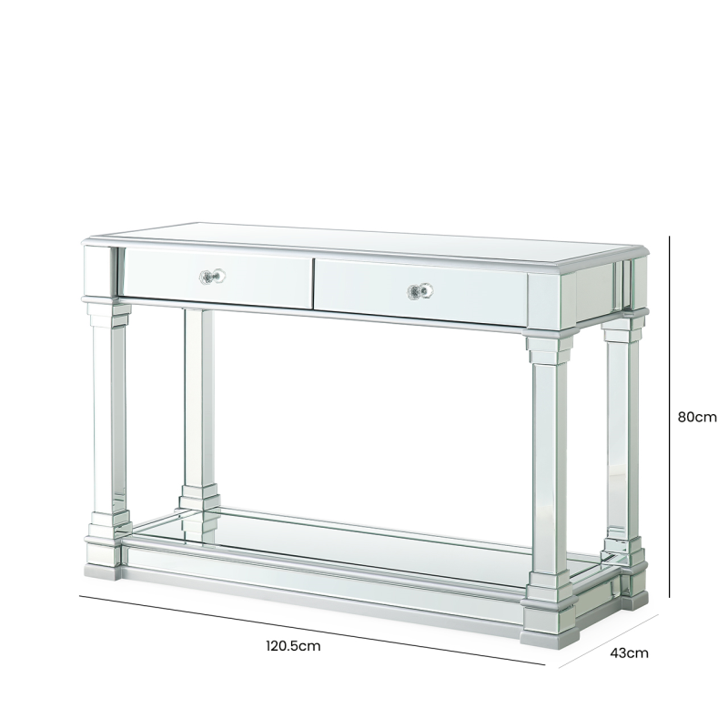 Venus Silver Mirror Console Table