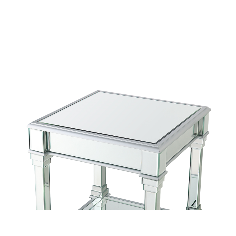 Venus Silver Mirror End Table