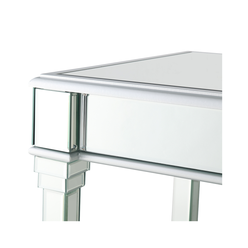 Venus Silver Mirror End Table